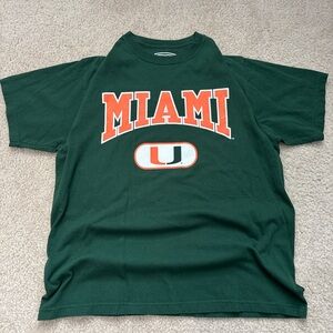 Men's Green Miami Logo Tee